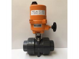 Van bi nhựa UPVC , PVC đóng mở điện FLOWINN