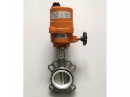 Van bướm inox PTFE điều khiển điện Flowinn