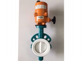 Van bướm gang PTFE đóng mở điện Flowinn