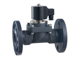 Van điện từ thân nhựa nối bích ZCF-PU-15F Round-Star