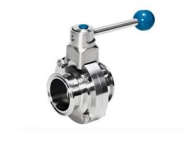 VAN BƯỚM INOX 316L VI SINH KẸP CLAMP TAY RÚT